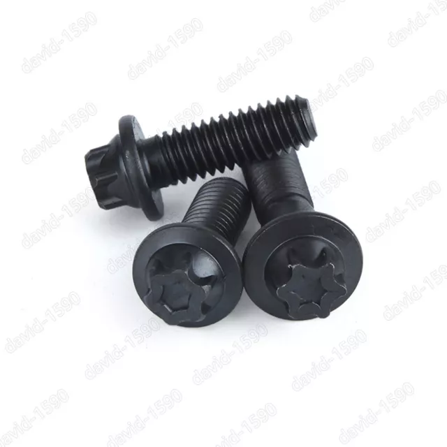M5 M6 Nero 12,9 Bulloni testa flangiata esalobolare acciaio vite torx