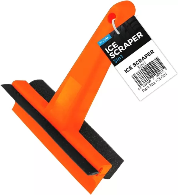 3 In 1 Super Squeegee And Ice Scraper - Window Frost Winter Snow