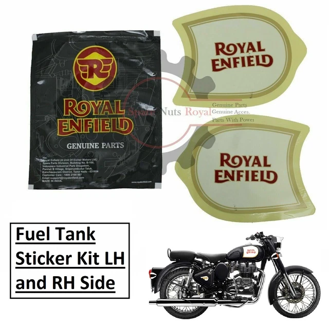 royal enfield classic 350 black tank stickers