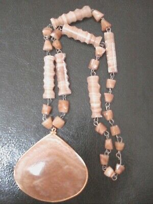 Antique Idar- Oberstein Germany Old Anancient Trade Beaded Necklace
