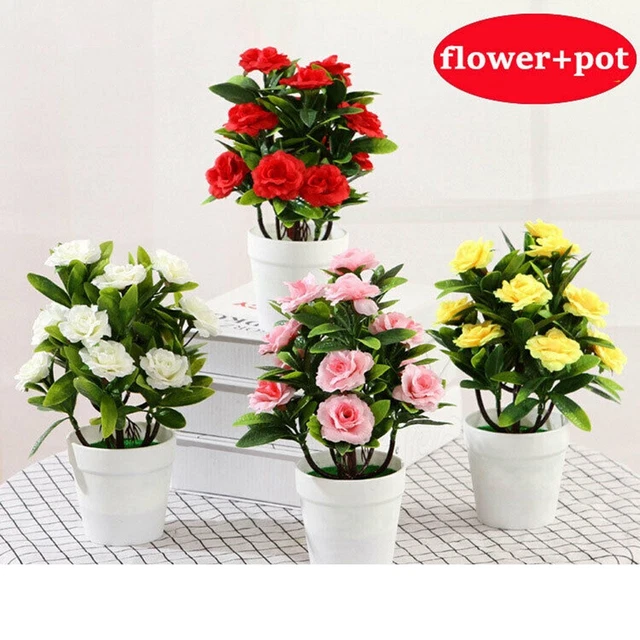 Rose Bianche Bouquet - Fiori Artificiali / Piante E