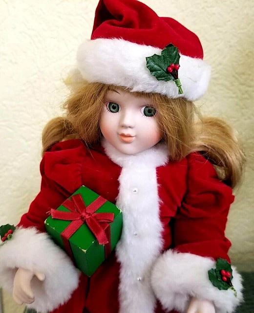 HOUSE OF LLOYD "Carole Christmas" Porcelain Doll 1989 With Original Box