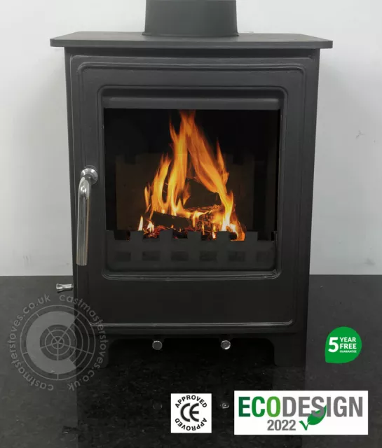 MultiFuel Wood Burning Stove CE ECO DESIGN Log Burner 5Kw & 8Kw available