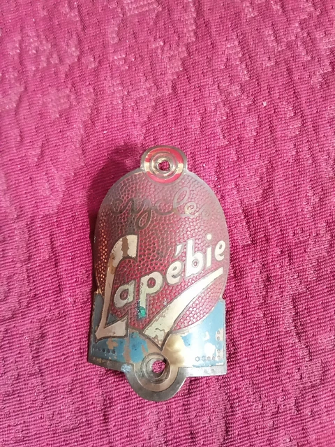 Ancienne plaque vélo Cycles LAPEBIE France bicyclette bicycle
