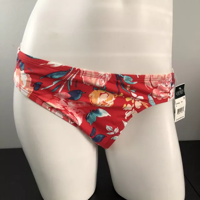 NWT LAUREN RALPH LAUREN Bright Floral Printed Hipster Bottoms Multi Size 10