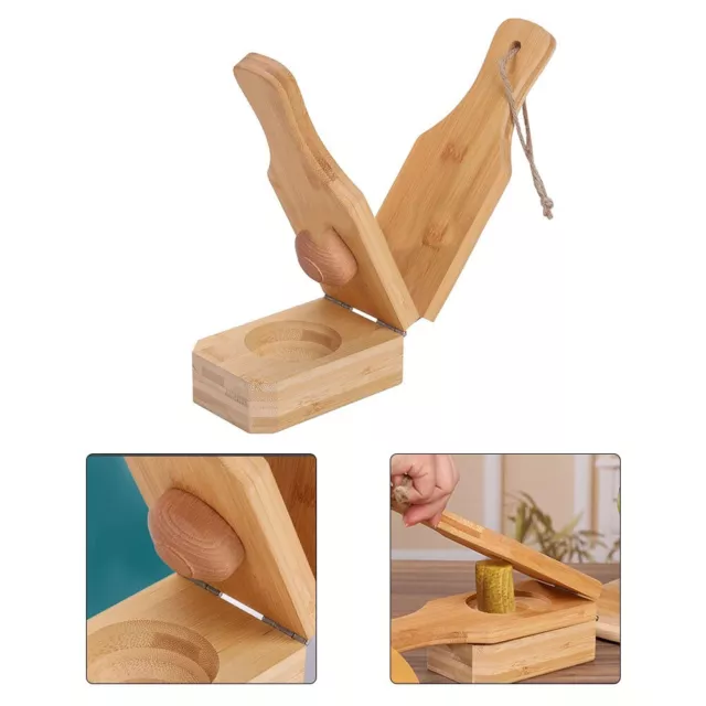 Tostonera en bois 2 en 1 innovante pour des tostones parfaits et des copeaux de