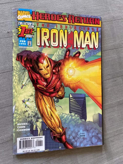 Iron Man Volume 3 N°1 Vo En Excellent État / Near Mint