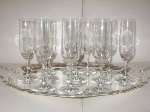 12 Bicchieri calici flutes per champagne marca Riedel modello Ouverture 408/8