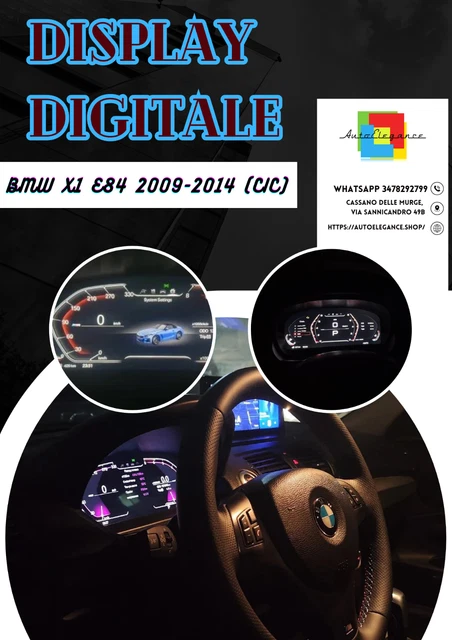 CRUSCOTTO DIGITALE COCKPIT Tachimetro Lcd Adatto Per Bmw X1 E84 2009