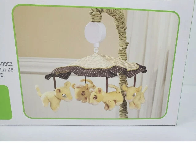 DISNEY BABY MUSICAL Crib Mobile Lion King Simba Babies R Us 47.00