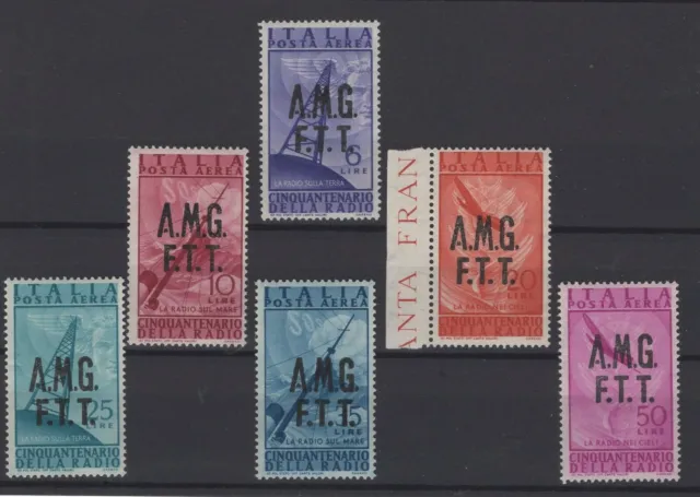Triest, Trieste- Zone A, Stamps, 1947, Sassone 7- 12 A **.