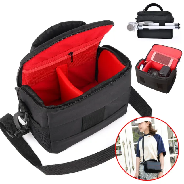 Waterproof DSLR SLR Camera Shoulder Bag Padding Insert Case For Nikon Canon Sony