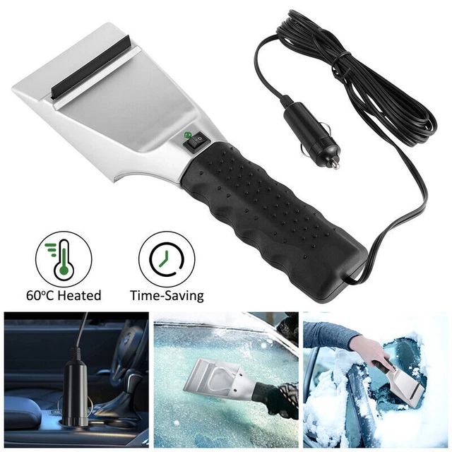 12V AUTO CAR Heated Electric Windshield Ice Scraper Winter Snow Melter