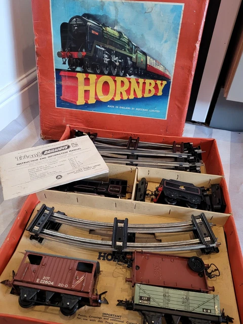 Coffret Train Hornby échelle O Goods Set N°20, Tôle, Années 50, Fonctionne - Occasion