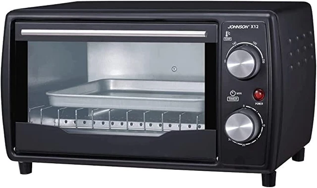 Eltronic MB9824 N - Forno Elettrico, Termostato Regolabile, Ventilato, Spia Lumi
