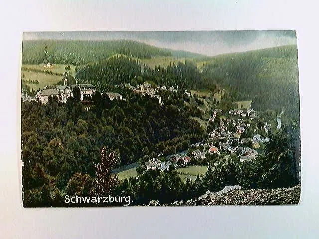 Schwarzburg, Ortspanorama, AK, ungelaufen, ca. 1910