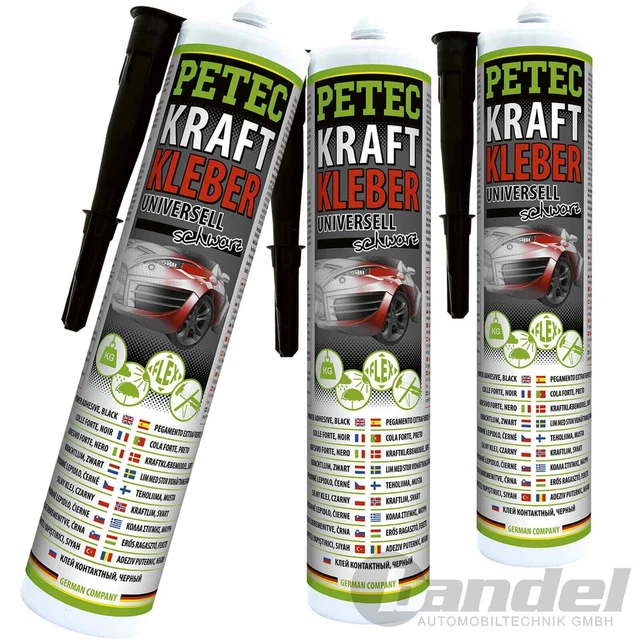 3x 94229 290 ml PETEC ADESIVO POTENTE CARROZZERIA ADESIVO CARROZZERIA ADESIVO SIGILLANTE