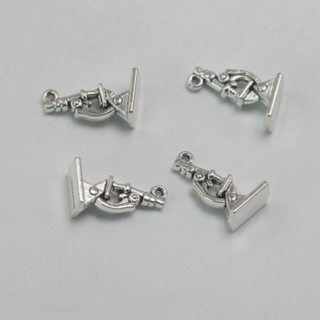20pcs alliage microscope pendentif breloques bricolage fabrication de bijoux