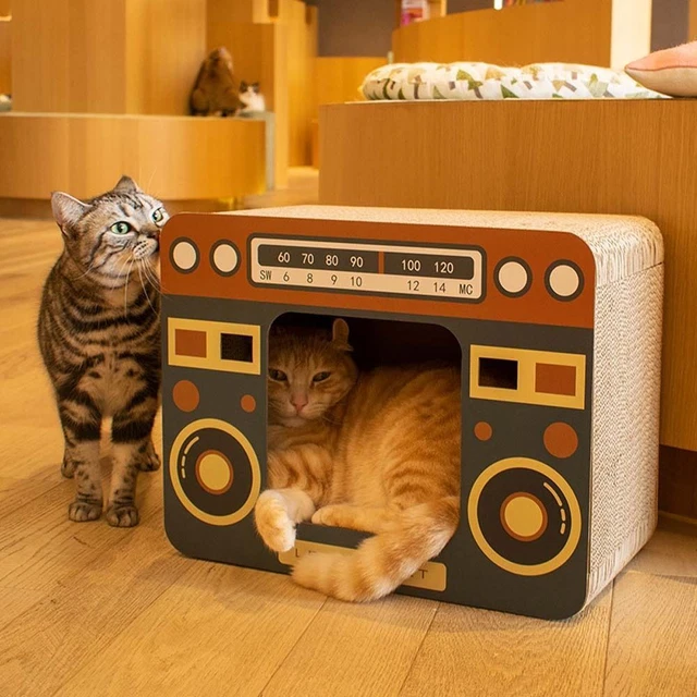 Exercising Pet Supplies Cat Beds House Cat Cardboard Box Cat Scratching Board