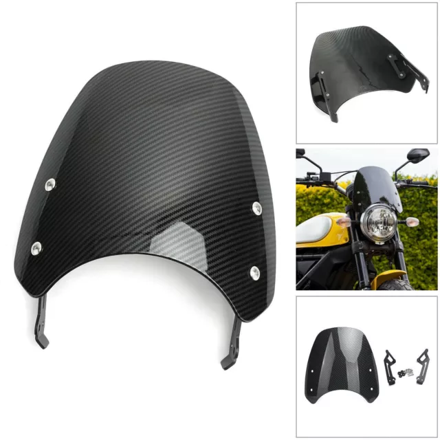 Moto Pare-Brise Saute-Vent Pour Ducati Scrambler 2015-2018 E3