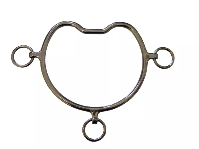 Horse Bit Anti Rearing With Port Mouth Stainless Steel In  4.5 & 5 Inch