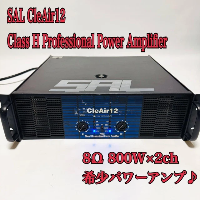 SAL CLEAIR12 POWER Amplifier 8Ω 800W x2 Japan Made Used Moderate