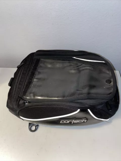 Black Cortech Super 2.0 12 Magnetic Mount Liter Tank Bag With Cover 2