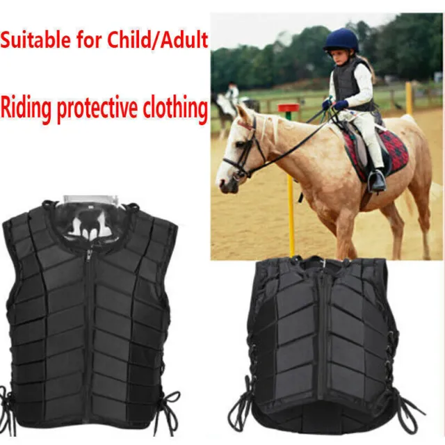 Pro Equestrian Horse Riding Body Protector Safety Zip Vest Protection Protective