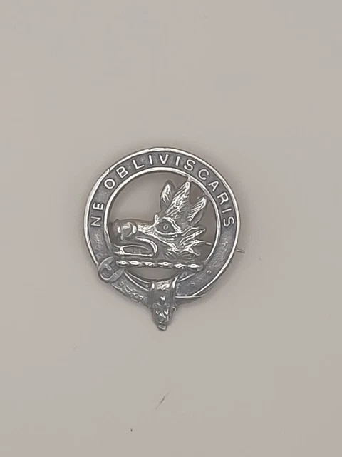 VINTAGE CLAN CAMPBELL Badge Ne Obliviscaris Scotland Clasp Brooch 11 vintage-clan-campbell-badge-ne-obliviscaris-scotland-clasp-brooch-11