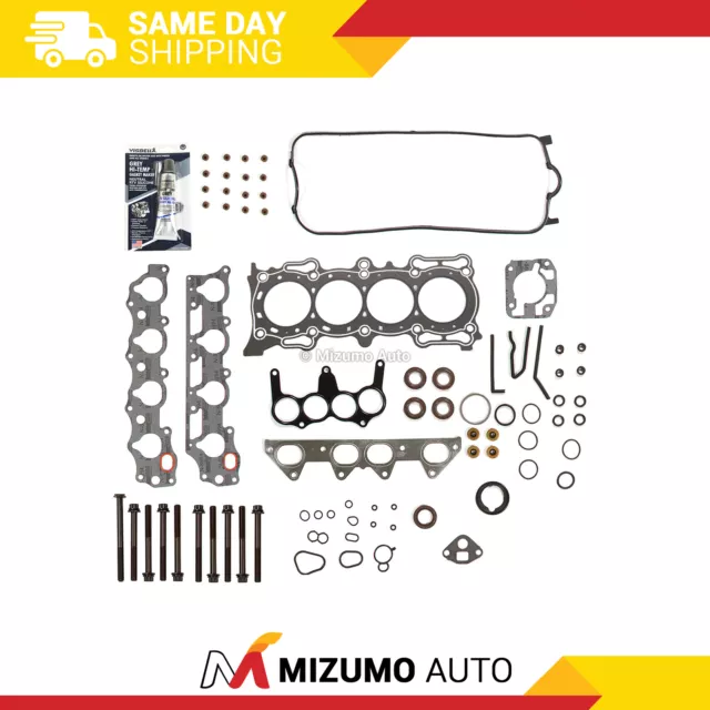 Head Gasket Bolts Set Graphite Fit 98-02 Honda Acura Isuzu VTec 2.3 SOHC F23A1