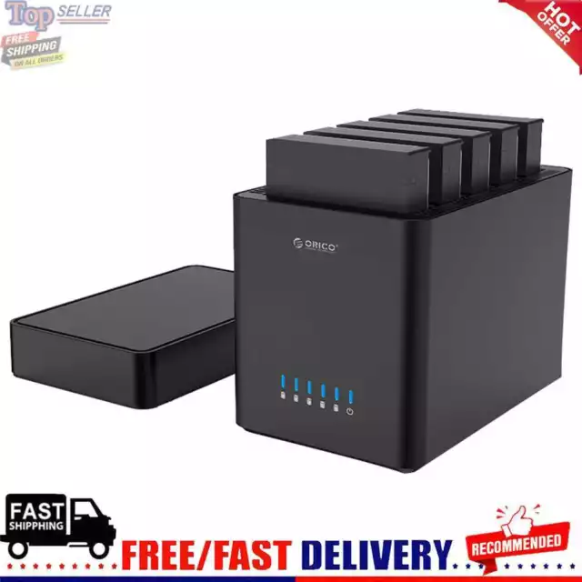 ORICO DS500U3 Hard Drive Docking Station 5 Bay USB3.0 90TB 5Gbps HDD Enclosure