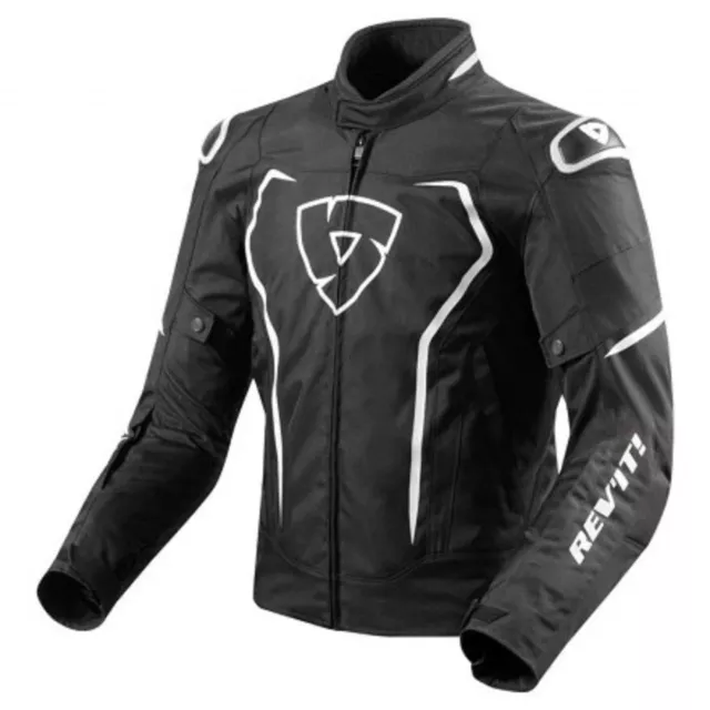 Giacca moto Revit VERTEX nero bianco M jacket SPORT NAKED