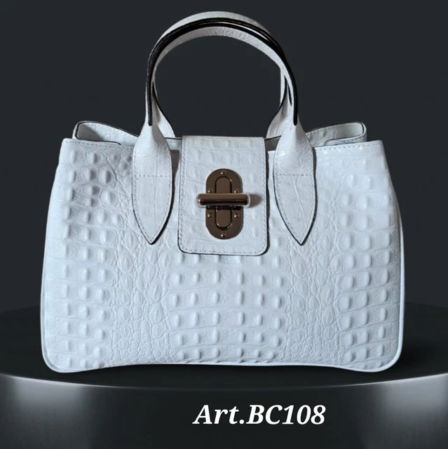 Borsa A Spalla In Vera Pelle Bottega Carele - Made In Italy, Modello BC214, Elegante E Pratica - Foto 2