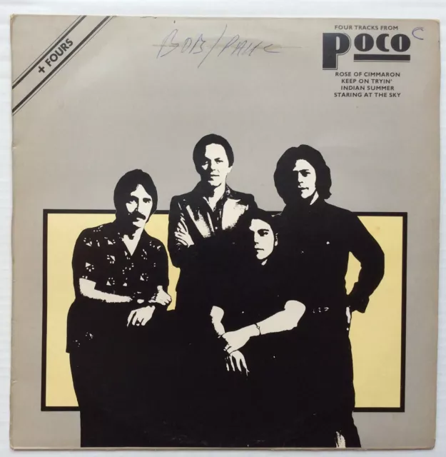 "Poco Four Tracks From Poco  ""+ Fours"" series UK 12"" single +Picture Sleeve"