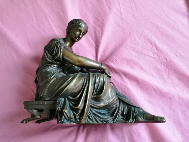 Superbe bronze ancien patine magnifique signé Eugène  AIZELIN