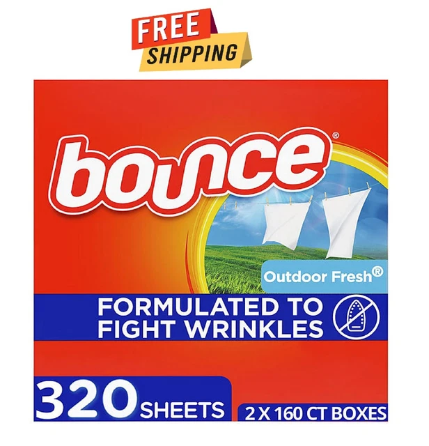 Bounce Fabric Softener Dryer Sheet Outdoor Fresh (2 x 160 ct.)