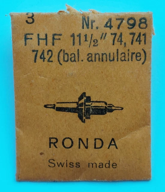 Tige Pour Mouvement De Montre Ronda 1265 - Compatible FHF 74, 741, 742, 745... - Neuf Sans étiquette
