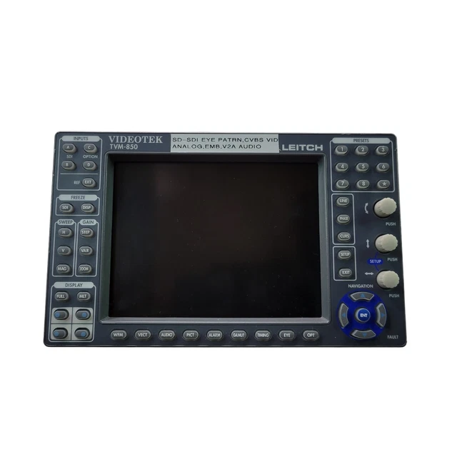 Videotek Leitch TVM-850 Waveform Vector Monitor | AS IS - For Parts