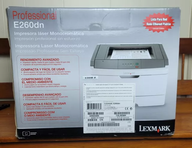 Lexmark E260dn Workgroup Laser Printer Brand New In Box