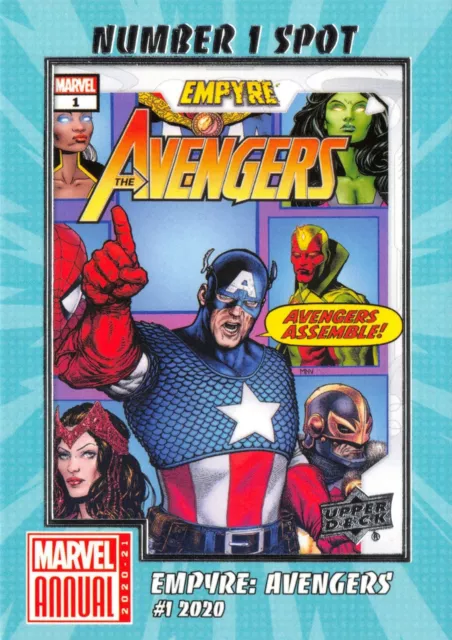 Marvel Annual 2020-21 (UD) NUMBER 1 SPOT Insert N1S-22 EMPYRE: AVENGERS #1 2020
