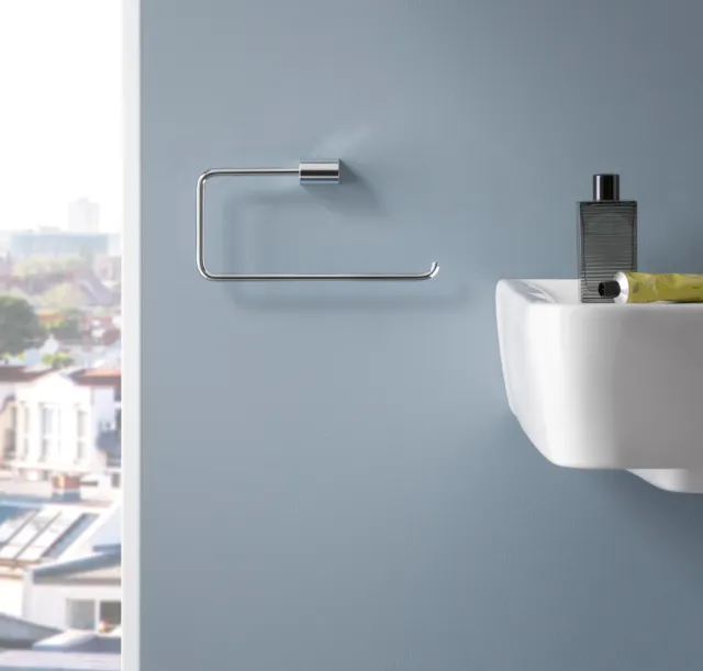KEUCO Handtuchring Metall chrom, Badezimmer Gäste-WC, Handtuchstange, Smart.2