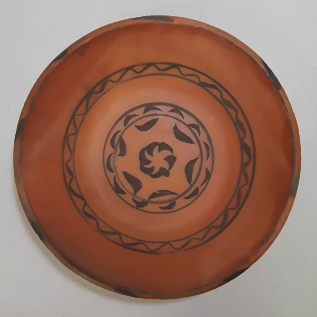 Rustic Handmade Terracotta Pottery Bowl Wheel Thrown Farmhouse Primitive Decor