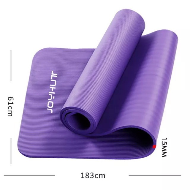 Yogamatte Fitnessmatte Dick 1,5cm Rutschfest Phthalatfrei Matte Sport Pilates