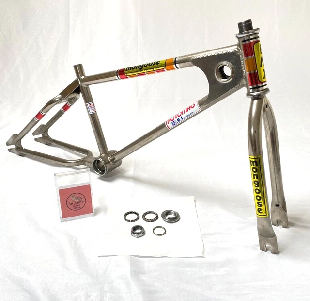 Vintage 1980 Mongoose motomag Frame/ Tange Fork Silver BMX Old School