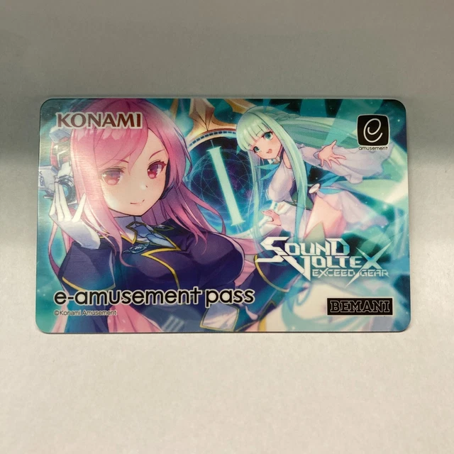 KONAMI E-AMUSEMENT PASS Card Sound Voltex Rasis & Mion Exceed Gear