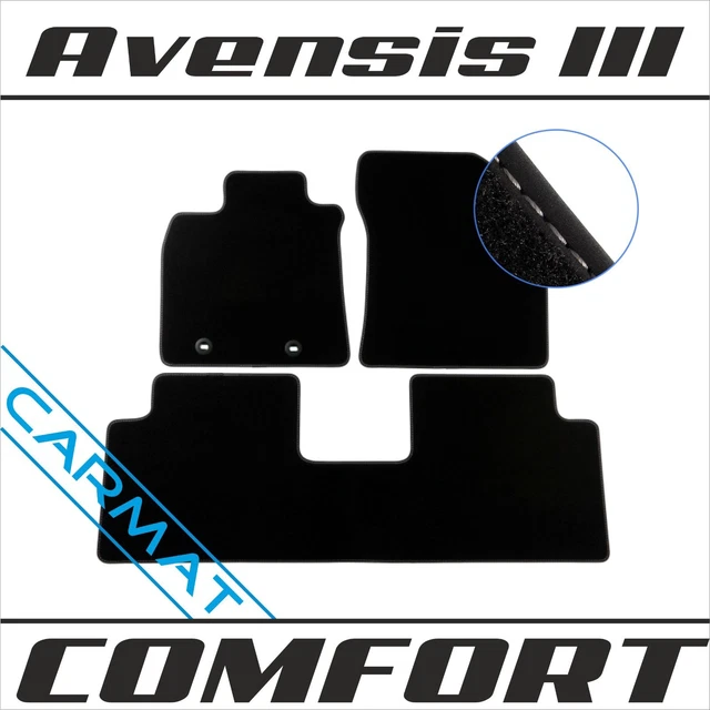 Vordere Matten schwarz für Toyota Avensis III (2009-2018 Vordere Matten schwarz für Toyota Avensis III (2009-2018