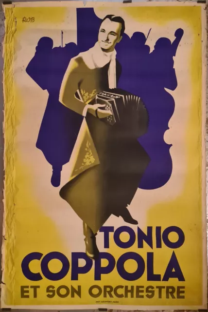 Rob Georges Tonio Coppola et son orchestre Circa 1940 Posters Affiche Originale