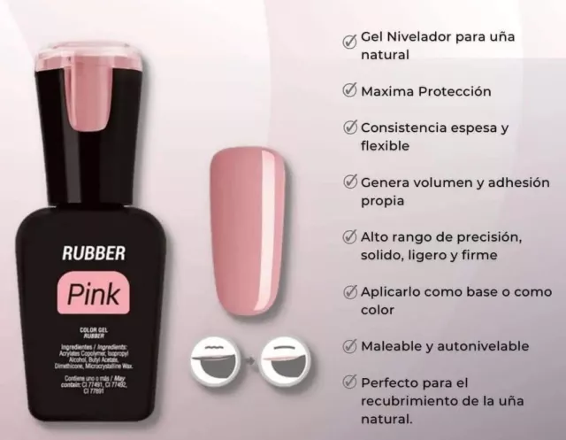 Rubber Pink Organic nails Nails 15 ml