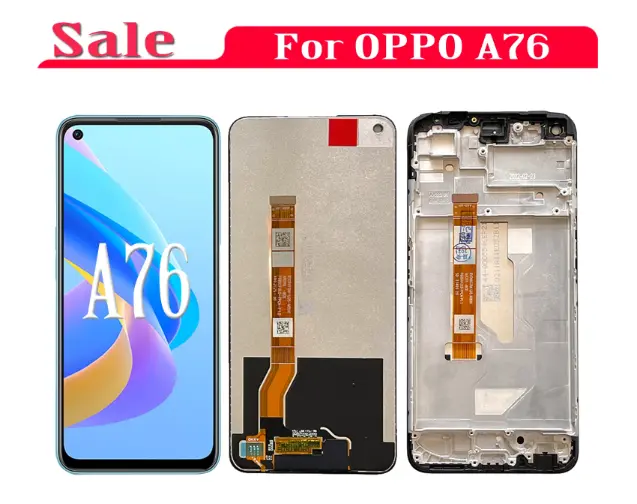 For OPPO A76 CPH2375 LCD Display Touch Screen Replacement Digitizer Assembly