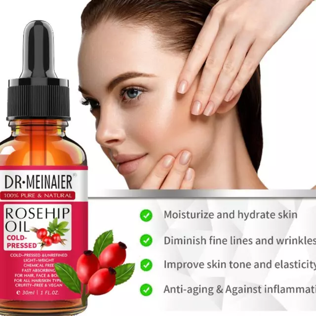 Rosehip Essential Oil Cold-pressed Refinded Oil Face Massage Oil Care